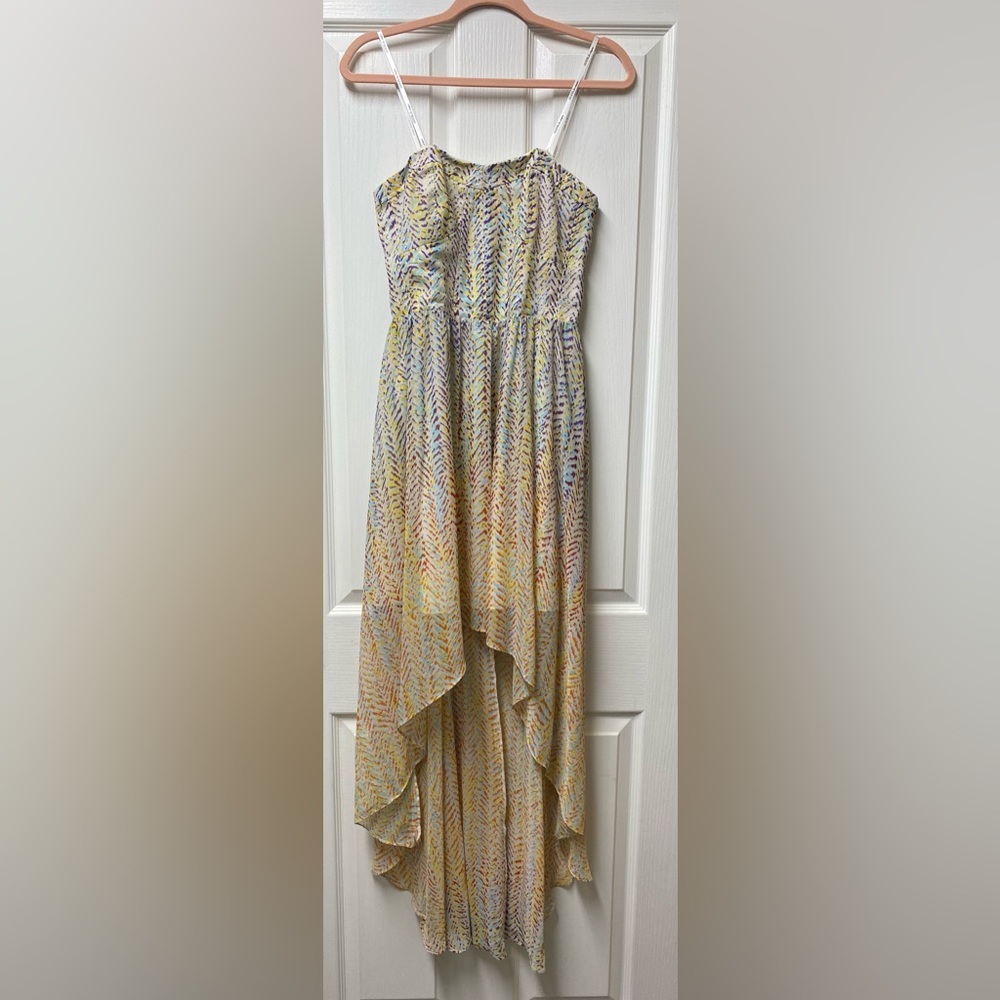 Guess multicolor high-low dress